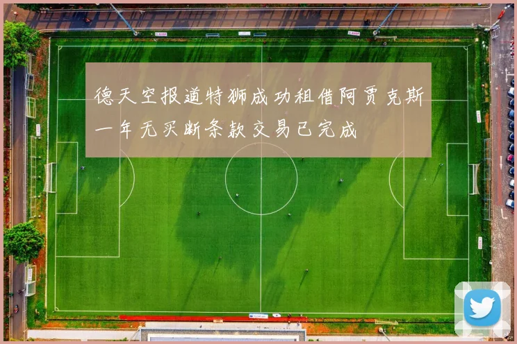 德天空报道特狮成功租借阿贾克斯一年无买断条款交易已完成